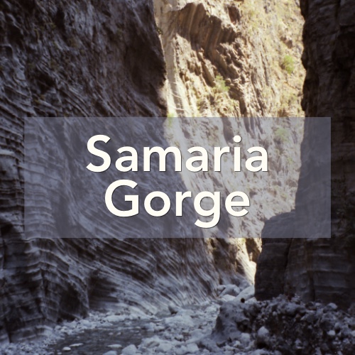 Greece-Samaria Gorge on the Island of Crete